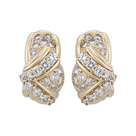 dior diamond earrings